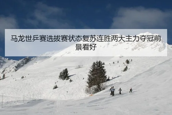 马龙世乒赛选拔赛状态复苏连胜两大主力夺冠前景看好